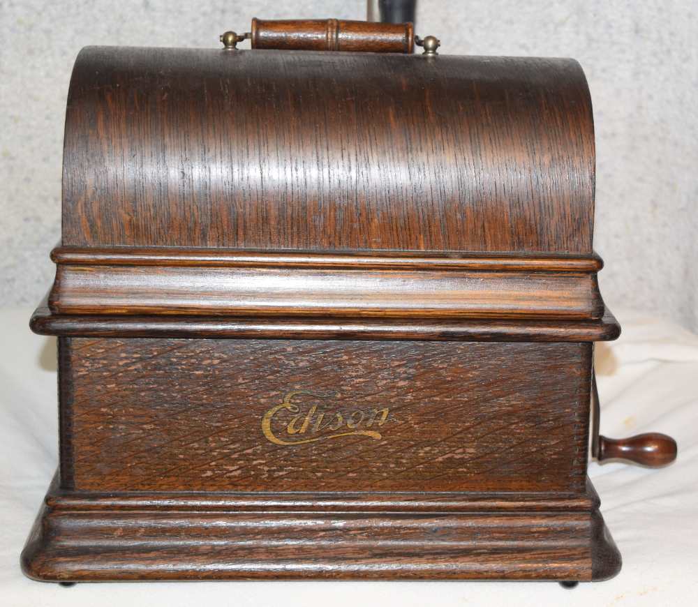 Edison Standard Phonograph, S Reproducer and Horn for sale