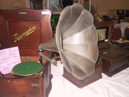 Antique phonographs and music boxes for sale