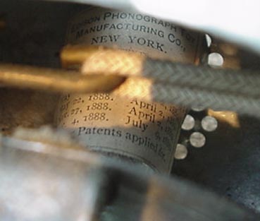 Edison doll patent plate