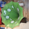 an image of Edison Combination Standard - Green Morning Glory Horn - Restored