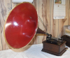 an image of Edison Fireside, Restored, With Unusual Red Horn