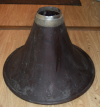 an image of Mahogany Music Master Bell - Adaptable to Edison Cygnet or Opera