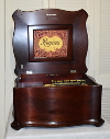 an image of 15.5 inch Regina music box - short bedplate - mahogany